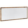 vidaXL Bathroom Mirror Old wood Engineered wood, glass 39.4 x 14.6 in