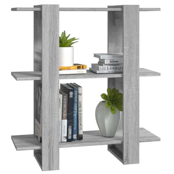 vidaXL Book Cabinet Grey Sonoma Engineered wood Medium Book Cabinet