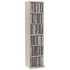 vidaXL CD Cabinet Sonoma oak Engineered wood 8.3x7.9x34.6 in CD Cabinet