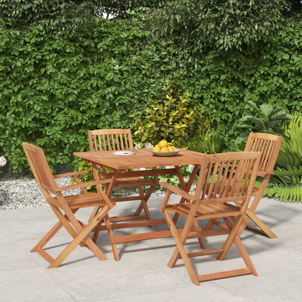 vidaXL Garden Dining Set Natural wood Solid Acacia wood Standard