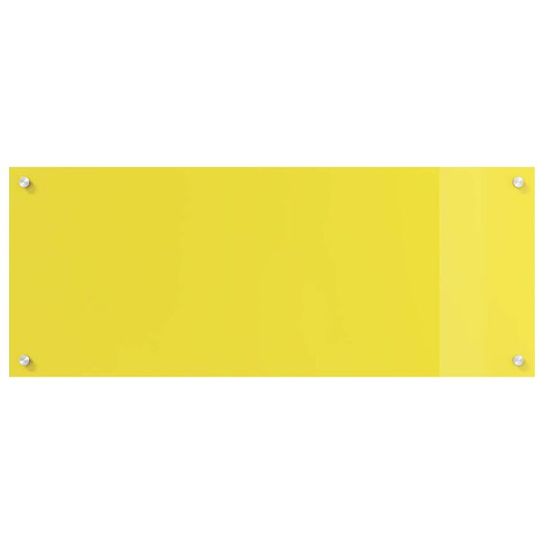 vidaXL Kitchen Backsplash Yellow 39.37 x 15.75 x 0.24 in