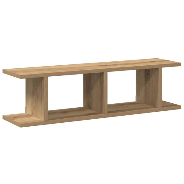 vidaXL Wall Shelf Set of 2 Artisan Oak Engineered wood