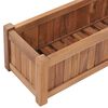 vidaXL Raised Bed Teak Wood Fine sanded teak wood 39.4 x 11.8 x 9.8 in