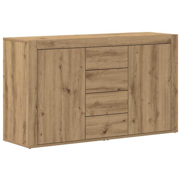 vidaXL Sideboard Artisan Oak 47.24 x 14.17 x 27.17 in Engineered Wood
