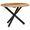 vidaXL Dining Table Natural wood Rough Mango Wood Medium Durable