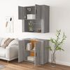 vidaXL Highboard Grey sonoma Engineered wood Medium Highboard