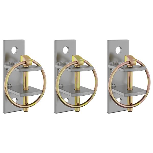 vidaXL Bucket Hook Silver, Brown Galvanized steel Small Durable