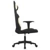 vidaXL Gaming Chair Black and Cream Fabric