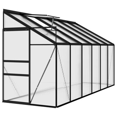 vidaXL Greenhouse Anthracite Aluminum 262.7 ft³