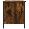 vidaXL Bedside Cabinet Set of 2 Smoked oak Engineered wood, iron