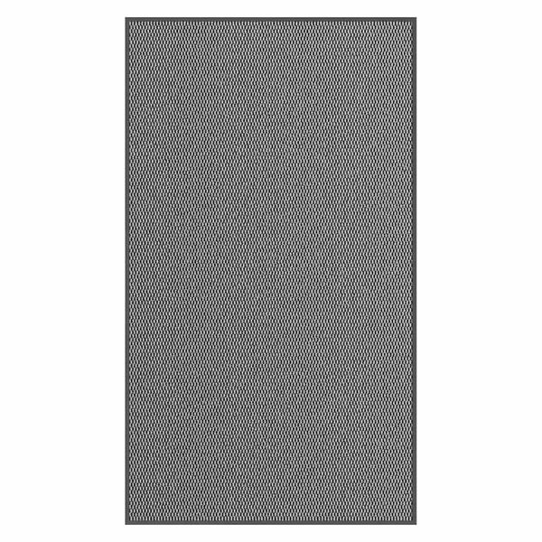 vidaXL Doormat Gray Polypropylene and PVC 45.3 x 78.7 in Non-slip