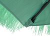vidaXL Garden Parasol Green Polyester, Steel, Straw Leaves Large