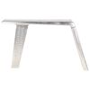 vidaXL Aviator Desk Silver Metal and MDF Medium Industrial