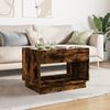 vidaXL Coffee Table Smoked oak Engineered wood Medium Coffee Table