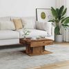 vidaXL Coffee Table Old Wood Engineered Wood Small Coffee Table Square