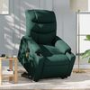 vidaXL Electric Stand Up Massage Recliner Chair Dark Green