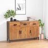 vidaXL Sideboard Brown Solid pinewood Medium Sideboard Rectangular