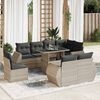 vidaXL Garden Sofa Set Light grey, Dark grey
