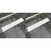 vidaXL Linear Shower Drain 2 pcs Bubble 24.80x5.51" Stainless Steel(2x142190)