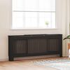 vidaXL MDF Radiator Cover Black 80.7"