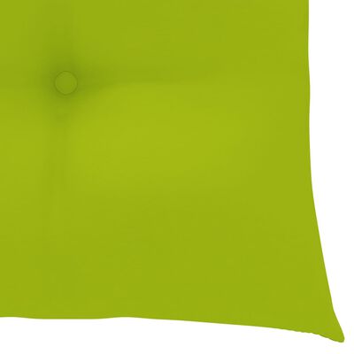 vidaXL Chair Cushions 4 pcs Bright Green 19.7"x19.7"x2.8" Fabric
