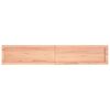 vidaXL Wall Shelf Light brown Solid oak wood 63 x 11.8 in Foldable