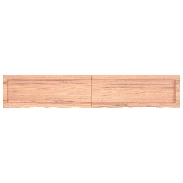 vidaXL Wall Shelf Light brown Solid oak wood 63 x 11.8 in Foldable