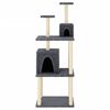 vidaXL Cat Tree Dark grey Engineered wood 65.7 in Cat Tree Rectangular