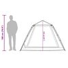 vidaXL Camping Tent Dome 5-Person Gray and Orange Quick Release