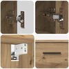 vidaXL Bathroom Furniture Set with Drawer with Shelf 2 pcs Artisan Oak