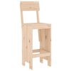 vidaXL Garden Bar Set Natural wood Solid pine wood Compact Footrest