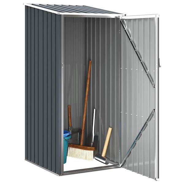 vidaXL Garden Shed Anthracite Galvanized Steel Medium