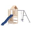 vidaXL Outdoor Playset Natural Wood Solid Pine Large Fits Many Kids