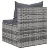 vidaXL Garden Sofa Set Grey