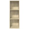 vidaXL Bookcase Sonoma Oak Engineered Wood Medium Bookcase Rectangular