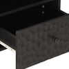 vidaXL Bedside Cabinet Set of 2 Black Solid mango wood, iron