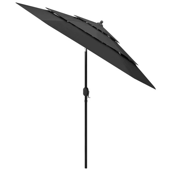 vidaXL Parasol Anthracite UV protective polyester, powder-coated aluminum
