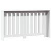 vidaXL Radiator Cover White 58.7x7.9x32.3" Engineered Wood