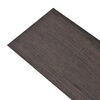 vidaXL Self-adhesive PVC Flooring Planks 54 ft² 0.08" Dark Brown