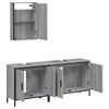 vidaXL Bathroom Furniture Set Grey sonoma