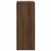 vidaXL Book Cabinet Brown oak Engineered wood Medium Book Cabinet