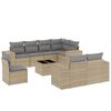 vidaXL Garden Sofa Set Beige