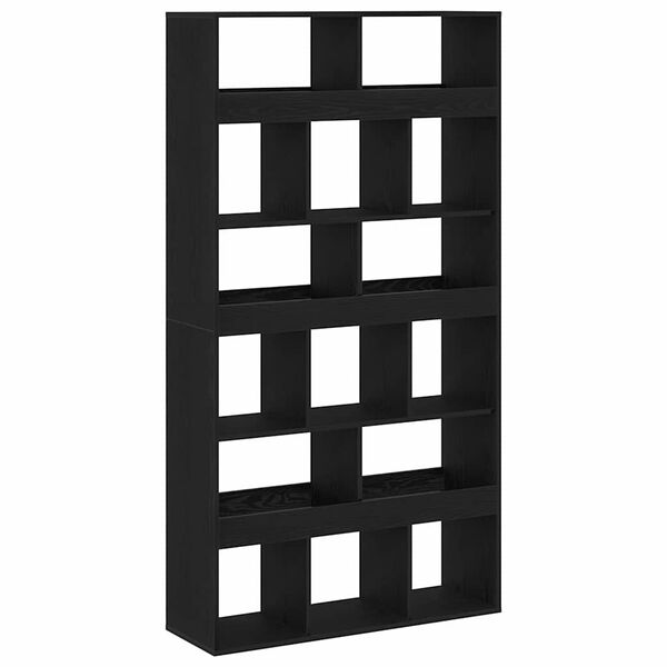 vidaXL Book Cabinet Black oak 100 x 33 x 187.5 cm Engineered wood