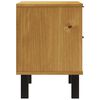 vidaXL Bedside Cabinet Oak Solid pine wood, engineered wood, plastic