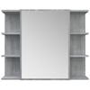 vidaXL Mirror Cabinet Grey Sonoma Engineered wood Medium Mirror Cabinet