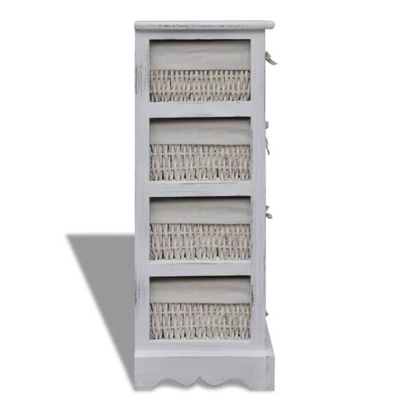 vidaXL Storage Rack White