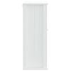 vidaXL Bathroom Wall Cabinet White Solid pine wood, engineered wood, metal