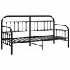 vidaXL Daybed Frame with Headboard Black 31.5" x 78.7" Steel