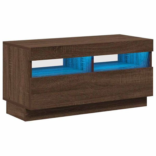 vidaXL TV Cabinet Brown Oak Engineered Wood Medium TV Stand