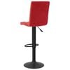 vidaXL Bar Stool Set of 2 Wine Red Steel Medium Bar Stool